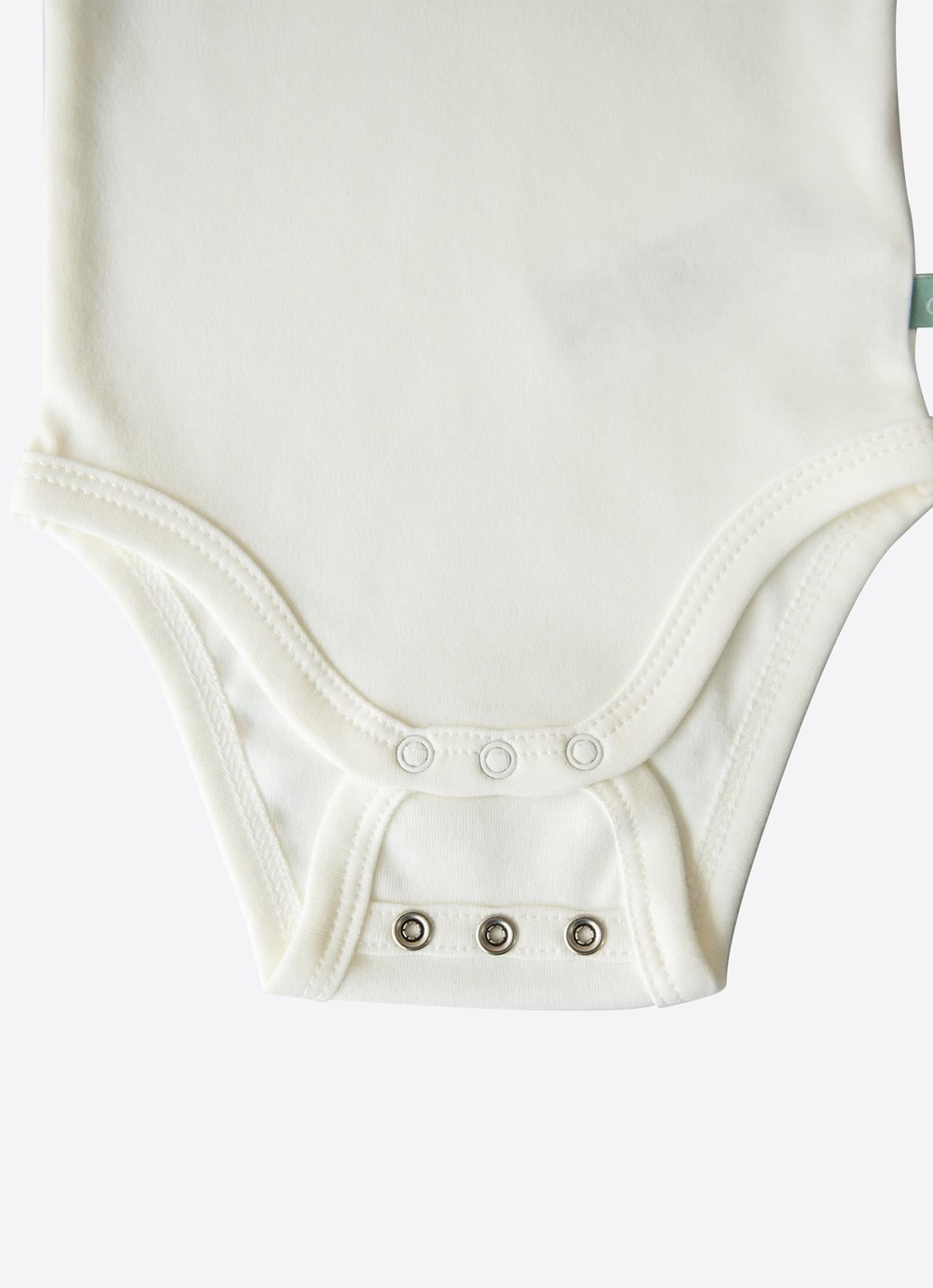 Organik New Basic Uzayan Kısa Kol Body Bebek Boy Ekru