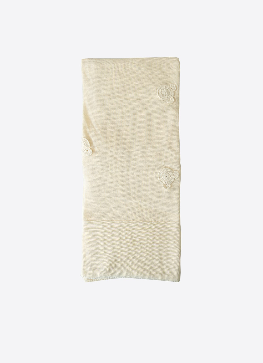 Organik Oly Triko Battaniye Natural