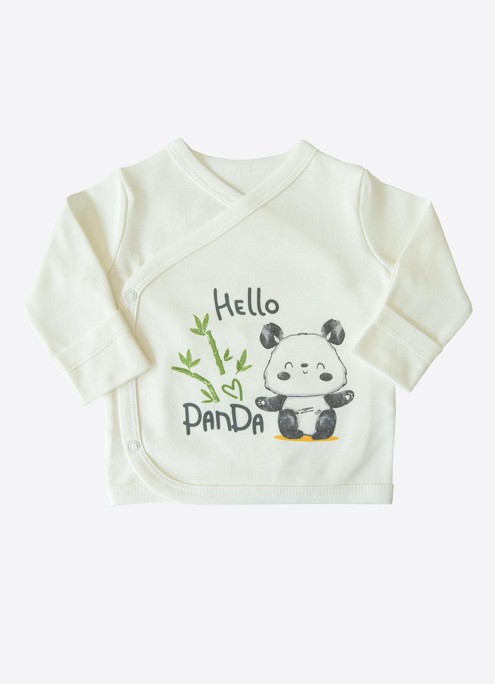 Organik Panda 4lü Zıbın Set Ekru