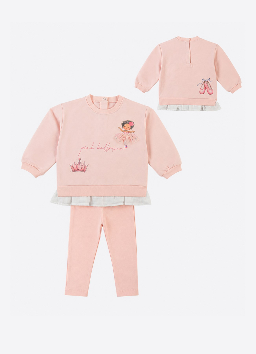 Organik Pink Ballerna 2li Takım Pembe