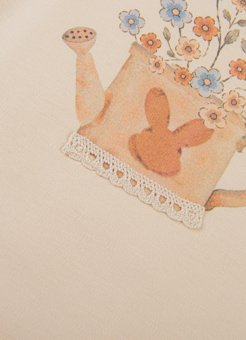 Organik Secret Bunny Yastıklı Battaniye Natural