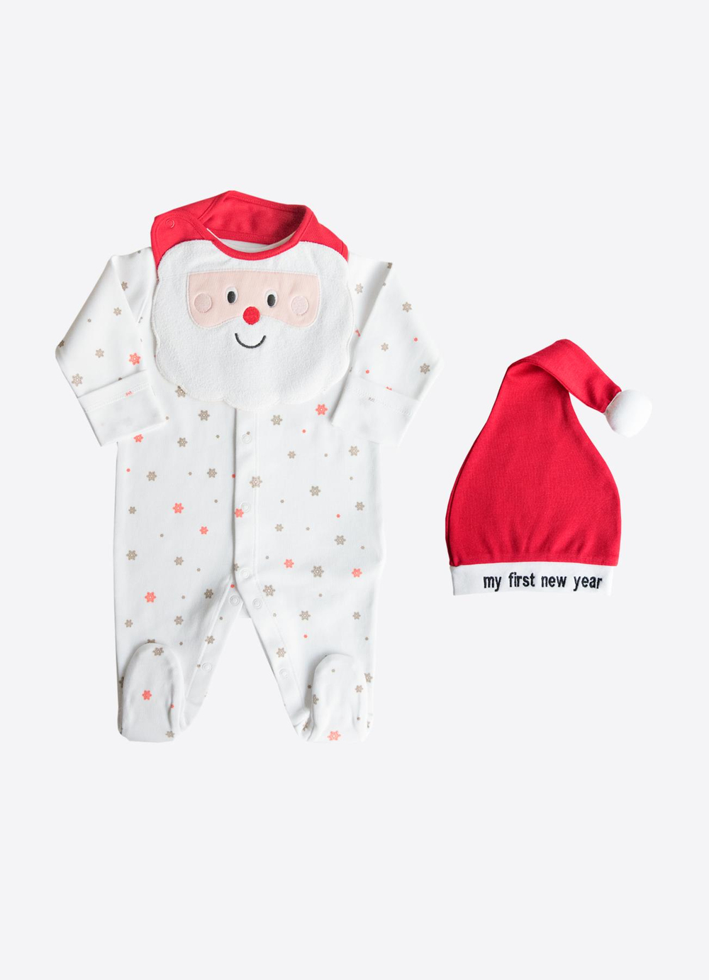 Organik Snow Flake 3lü Set Kırmızı