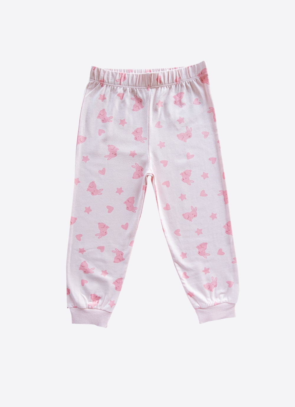 Organik Tegan 2li Pijama Takımı Pembe