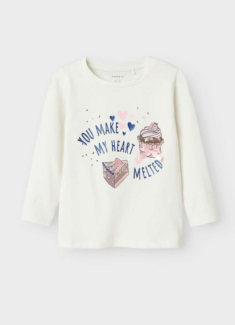 NAME IT TSHIRT UZUN KOL BEYAZ