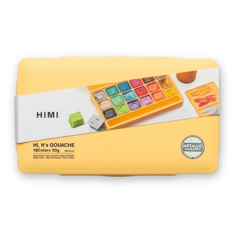 0.0Stok Kodu(H-TST48)Marka : HimiHimi Guaj Boya Seti Jelly Cup 18 Renk x 30 gr Yellow Case (Metallic Colours)