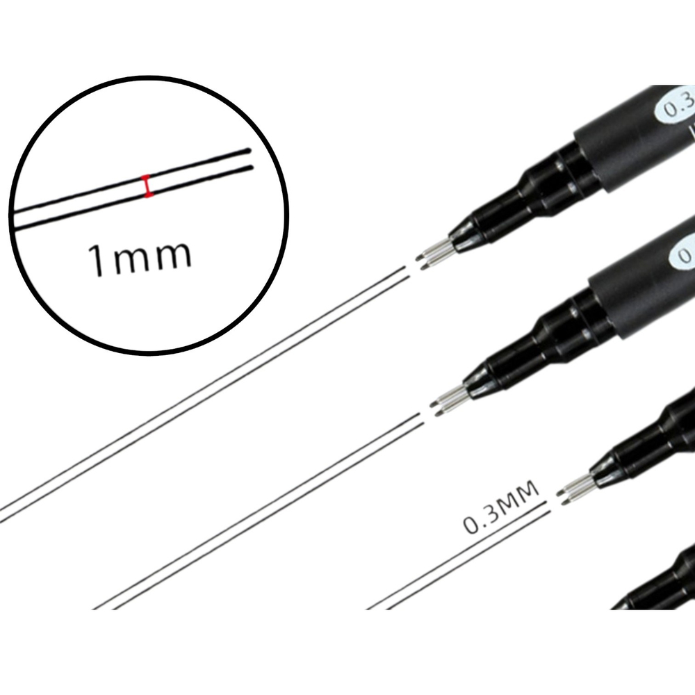 Çift uçlu teknik çizim kalemi 0.3 mm 