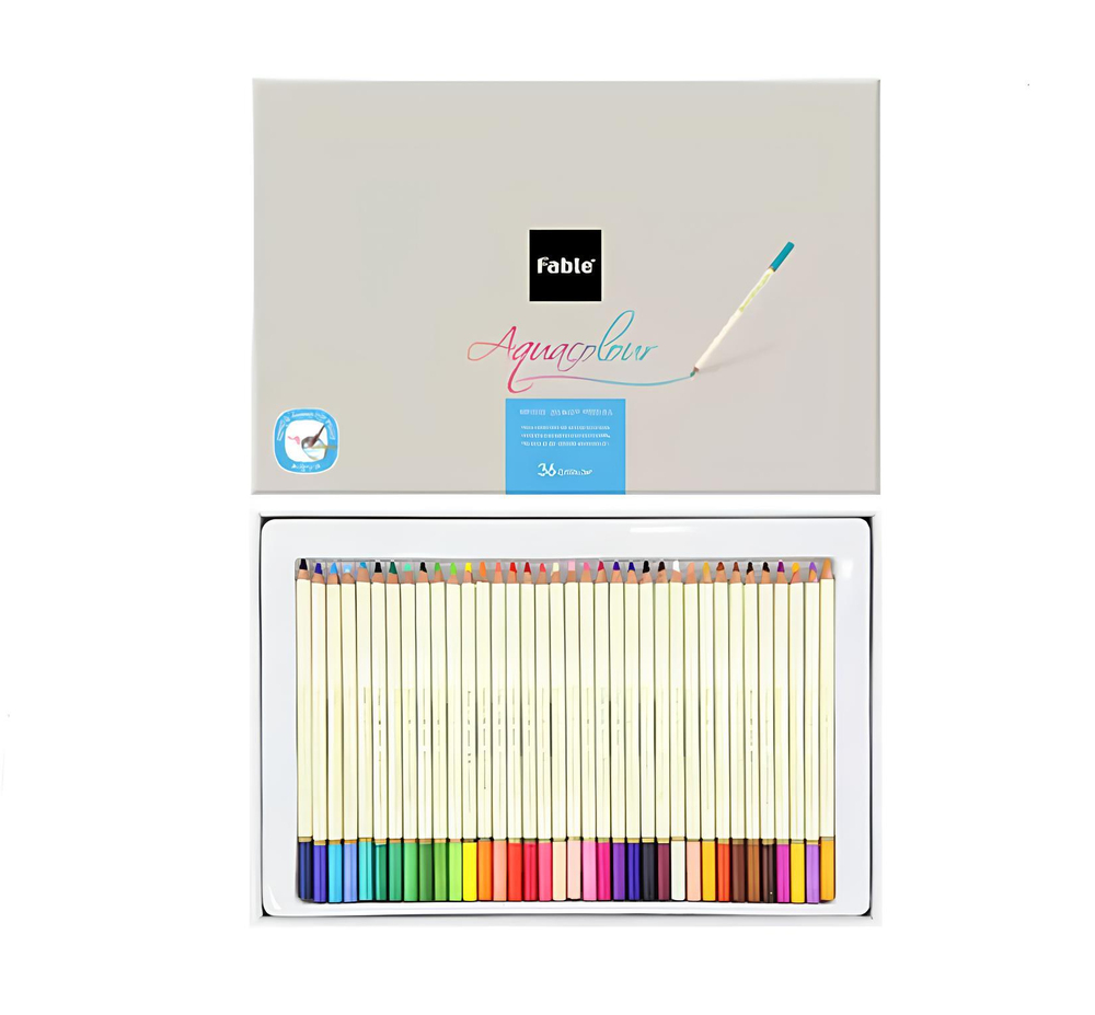 Dong-A Fable Aqua Artist Quality Grade Watercolor Renkli Kurşun Kalem 36 Renk Set