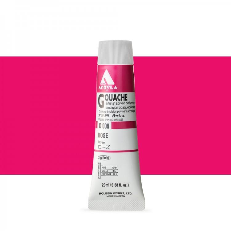 Holbein Akrilik Guaj 20 ml D006 Rose