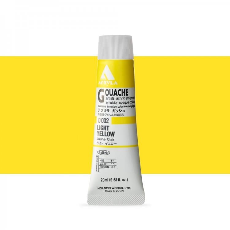 Holbein Akrilik Guaj 20 ml D032 Light Yellow