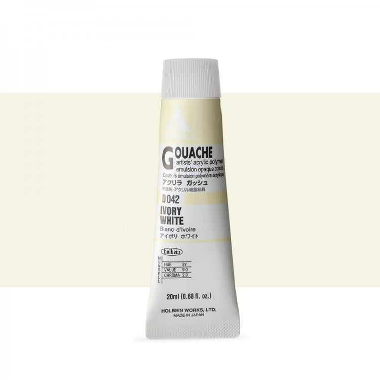 Holbein Akrilik Guaj 20 ml D042 Ivory White
