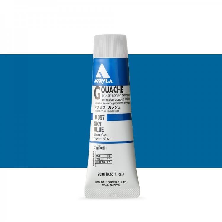 Holbein Akrilik Guaj 20 ml D097 Sky Blue
