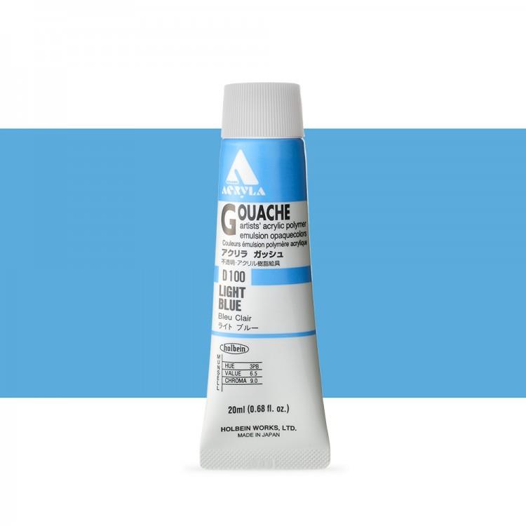 Holbein Akrilik Guaj 20 ml D100 Light Blue