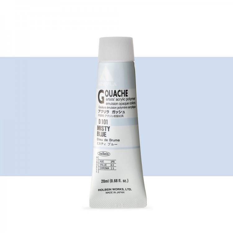 Holbein Akrilik Guaj 20 ml D101 Misty Blue