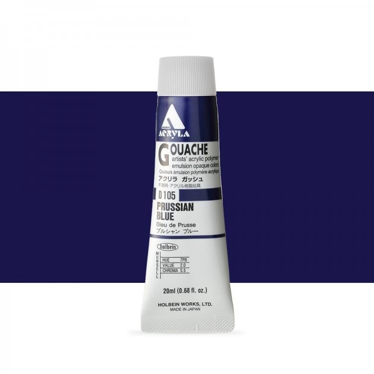 Holbein Akrilik Guaj 20 ml D105 Prussian Blue