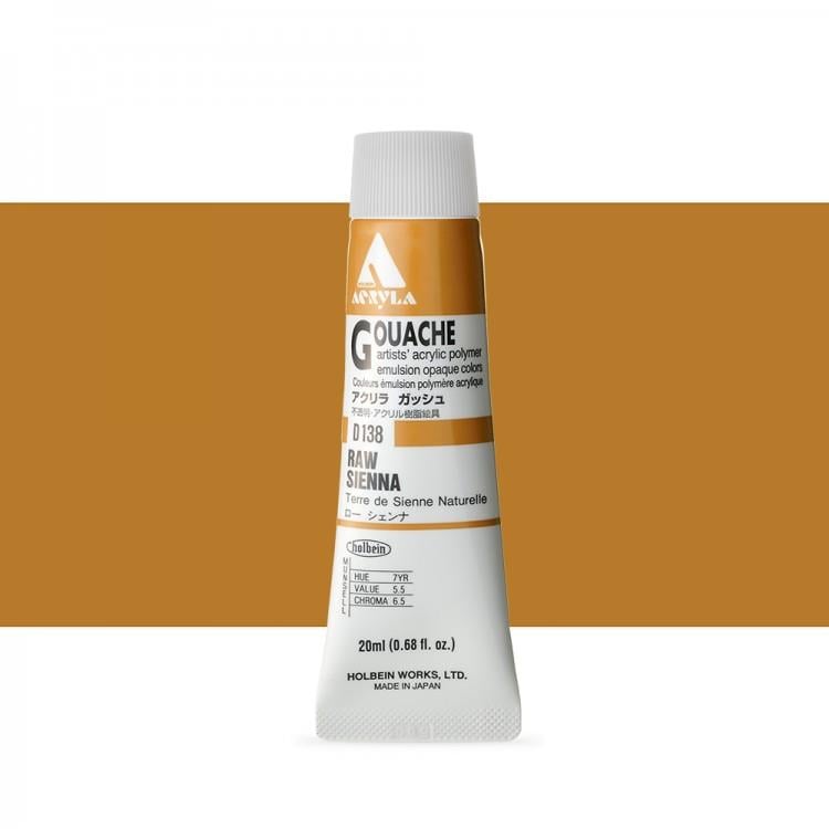 Holbein Akrilik Guaj 20 ml D138 Raw Sienna