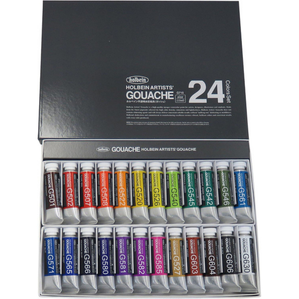 Holbein Artist Tüp Guaj Boya Set 15 ml x 24 Renk