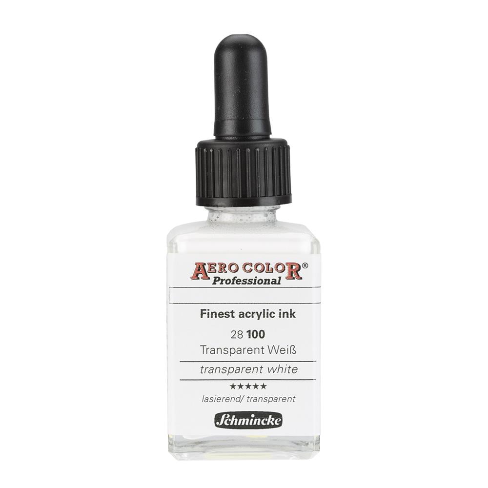 Schmincke Aero Color Akrilik Mürekkep 28 ml 100 Transparent White