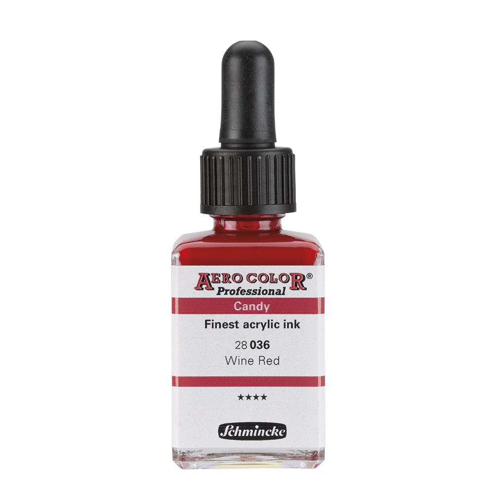 Schmincke Aero Color Akrilik Mürekkep 28 ml 036 Wine Red