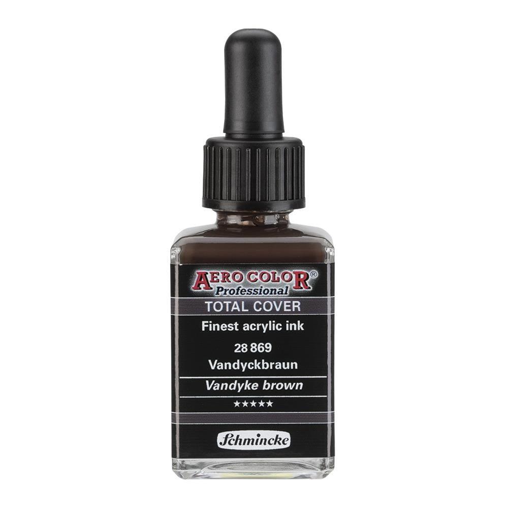 Schmincke Aero Color Akrilik Mürekkep 28 ml 869 Vandyke Brown