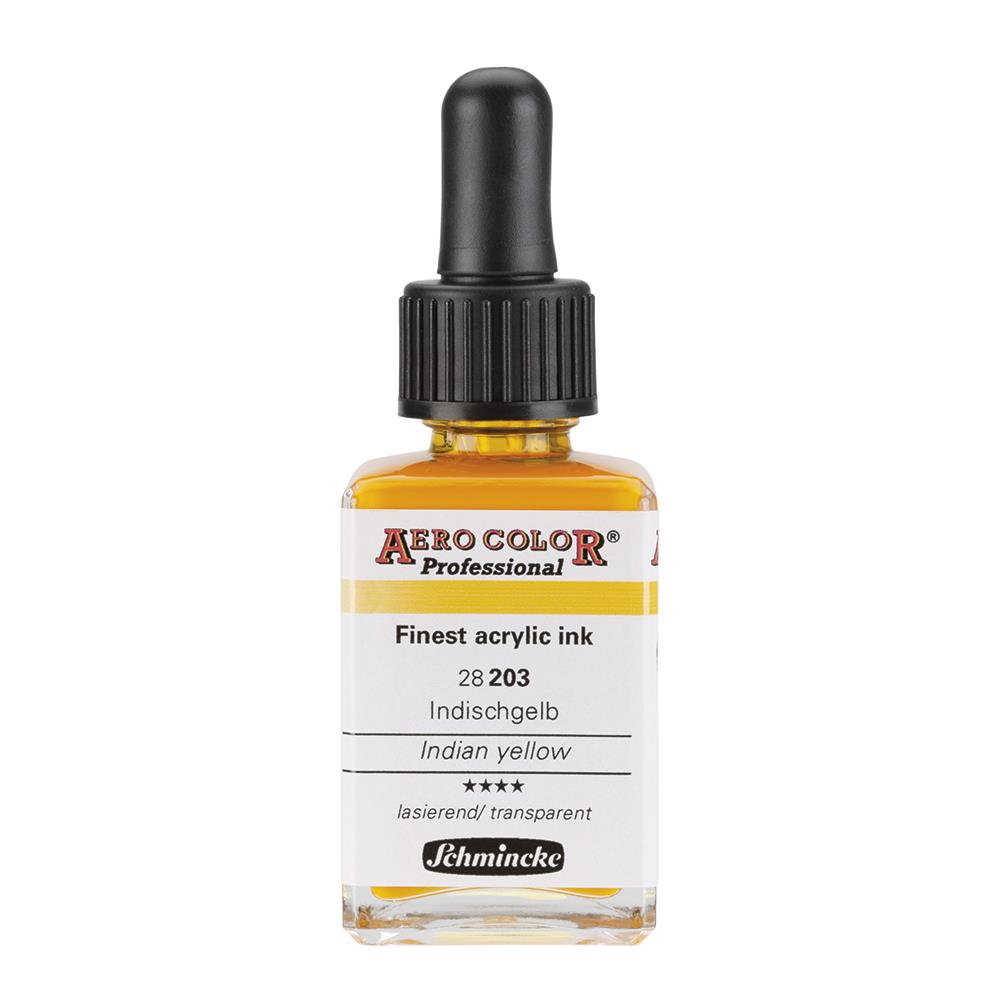 Schmincke Aero Color Akrilik Mürekkep 28 ml 203 Indian Yellow