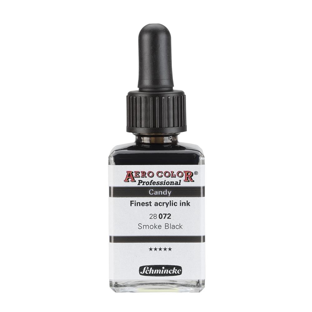 Schmincke Aero Color Akrilik Mürekkep 28 ml 072 Smoke Black