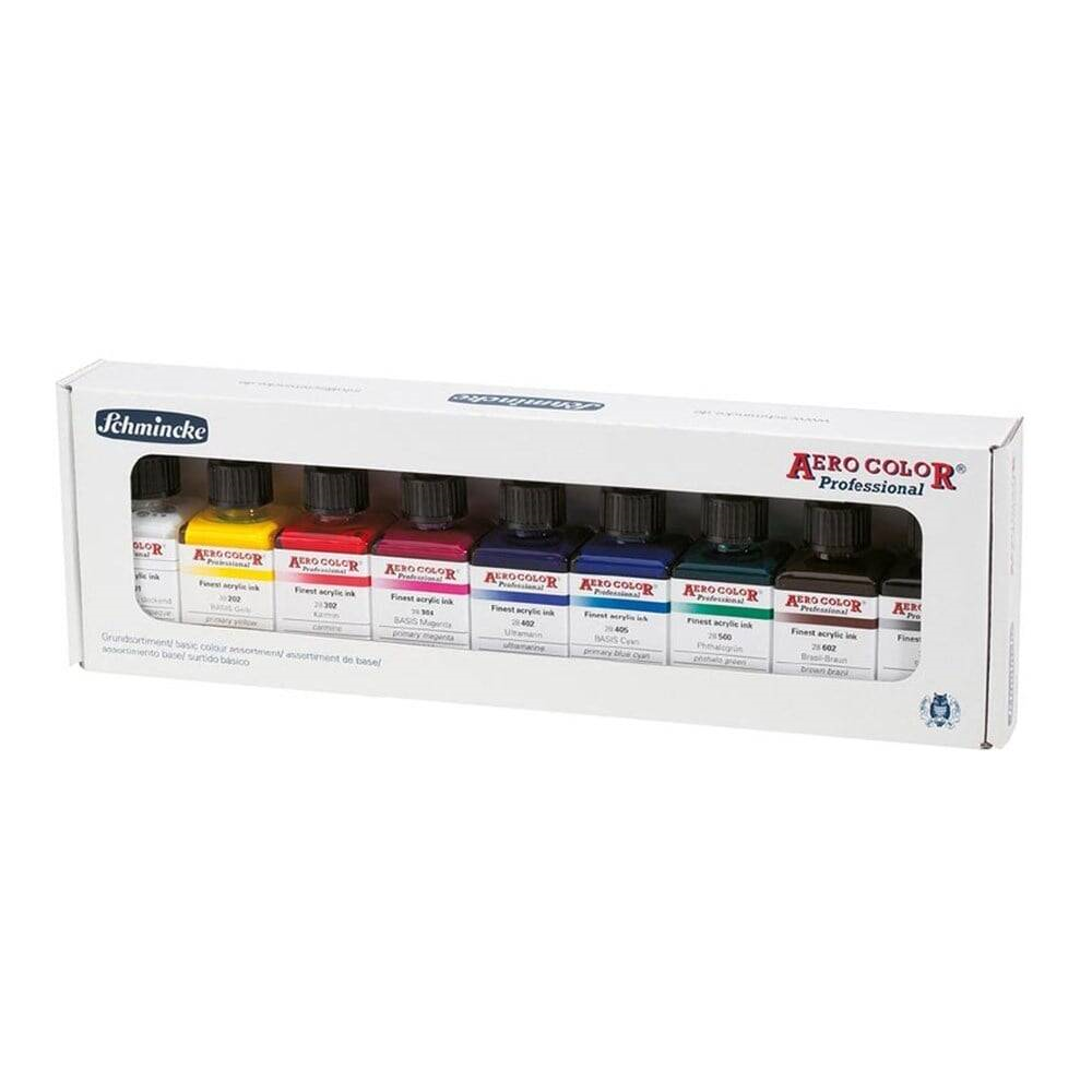 Schmincke Aero Color Akrilik Mürekkep Set 9x28ml