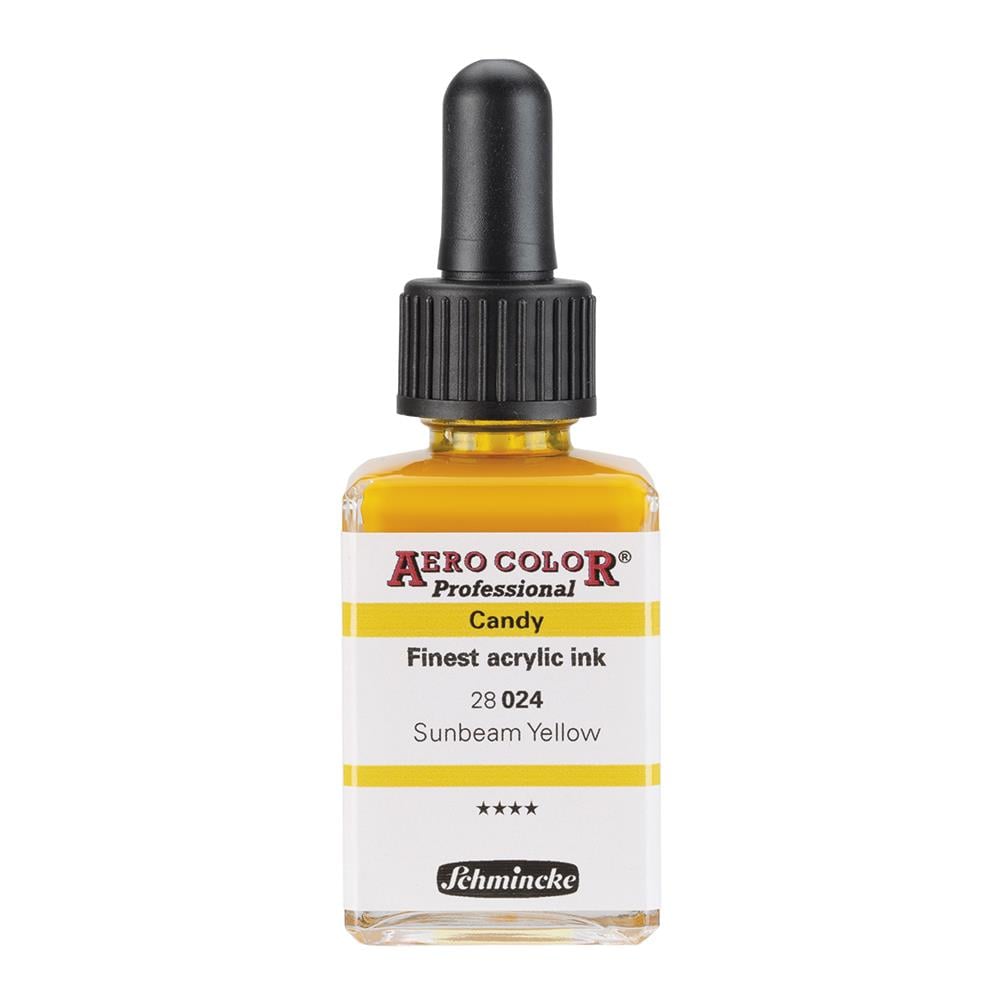 Schmincke Aero Color Akrilik Mürekkep 28 ml 024 Sunbeam Yellow
