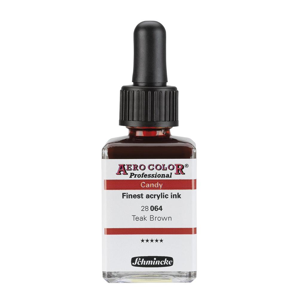 Schmincke Aero Color Akrilik Mürekkep 28 ml 064 Teak Brown