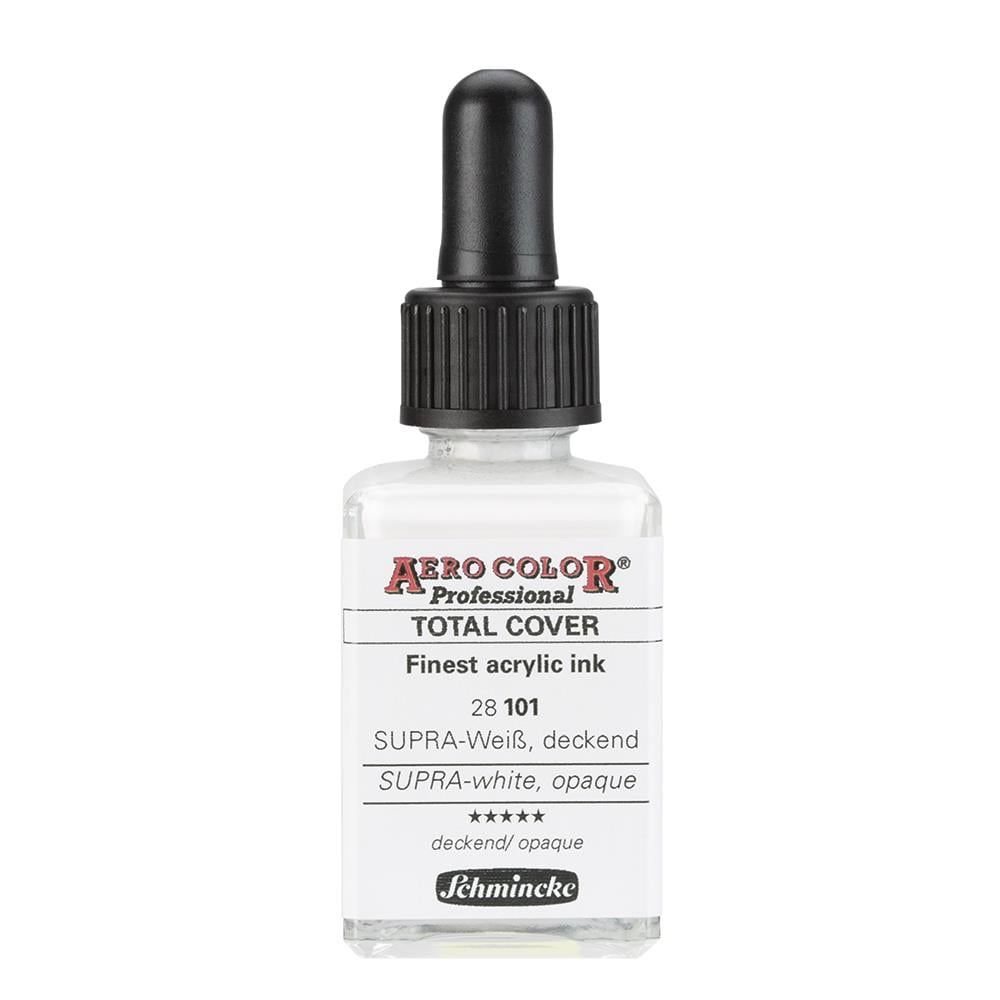 Schmincke Aero Color Akrilik Mürekkep 28 ml 101 Supra White Opaqu