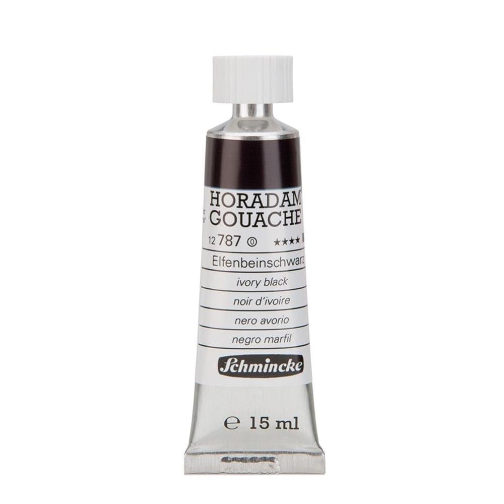 Schmincke Horadam Gouache Artist Guaj Boya 15 ml 787 Ivory Black 