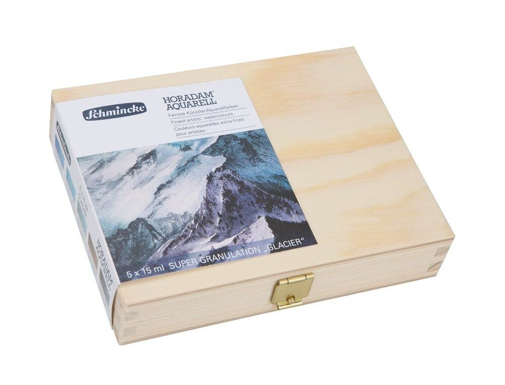Schmincke Horadam Supergranulation Suluboya Glacier Set Ahşap Kutu 5x15 ml