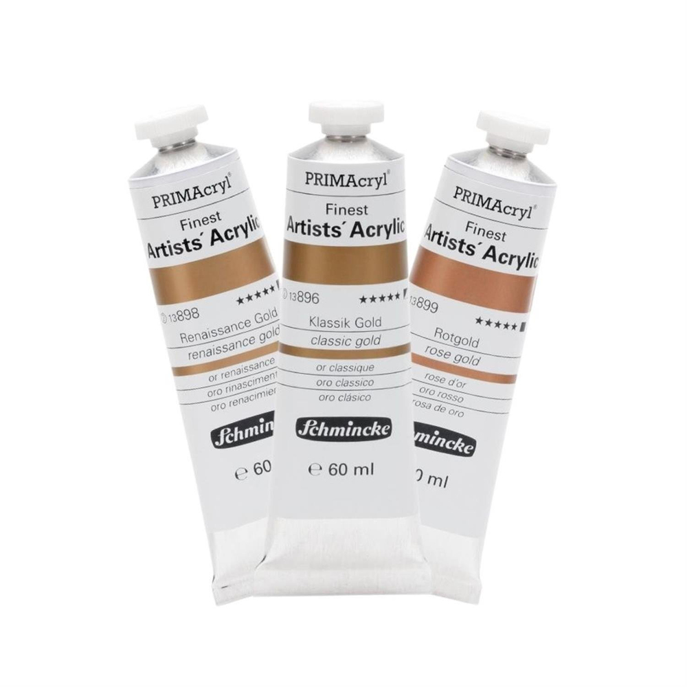 Schmincke Primacryl Artist Tüp Yaldız Akrilik Boya Renaissance Gold 898 60 ml