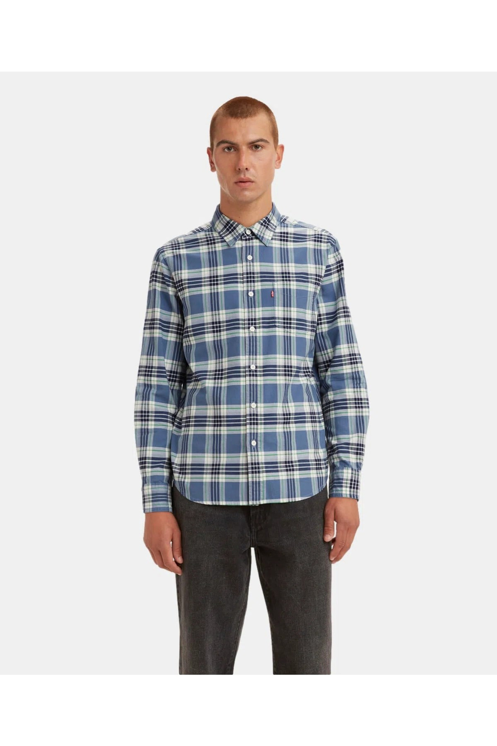 ® Erkek Kareli Gömlek Classıc One Pocket Shırt - 85748-0128