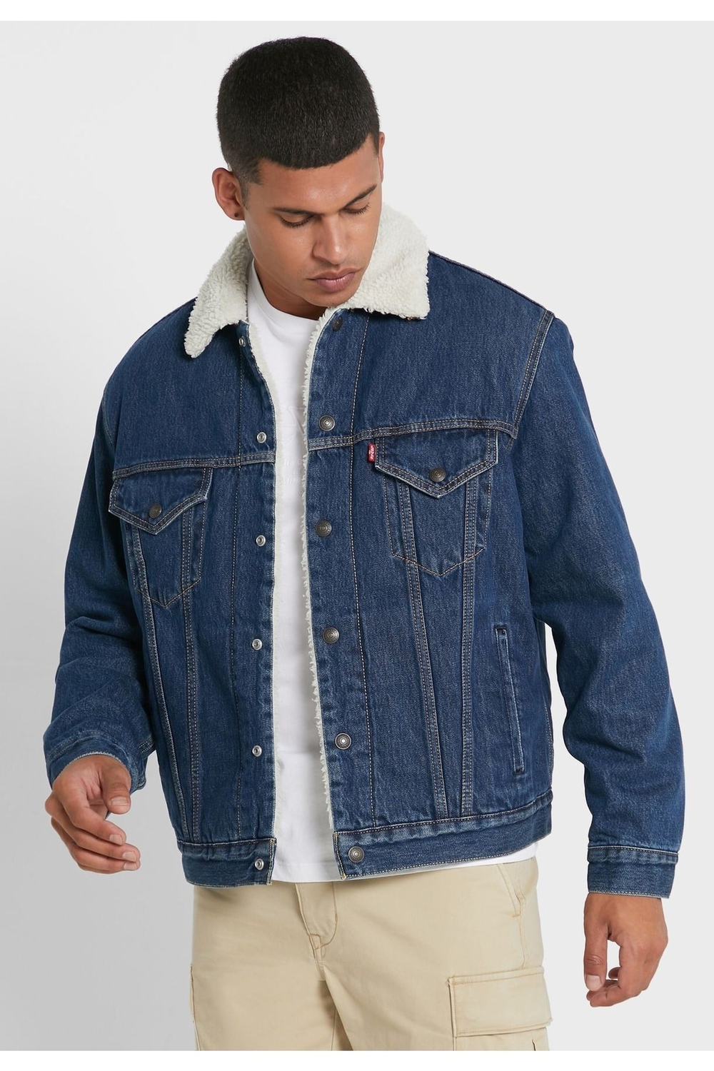 ® Vintage Fit Sherpa Trucker Ceket 79129-0013