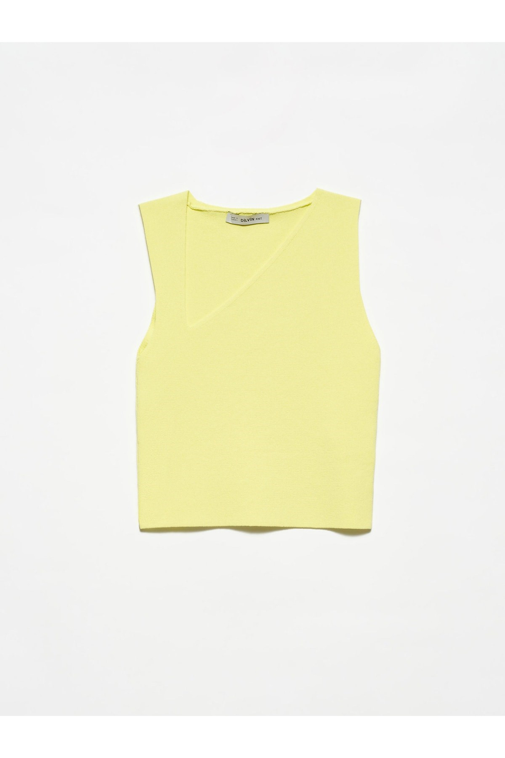 10175 Yan V Yaka Triko Crop-lime