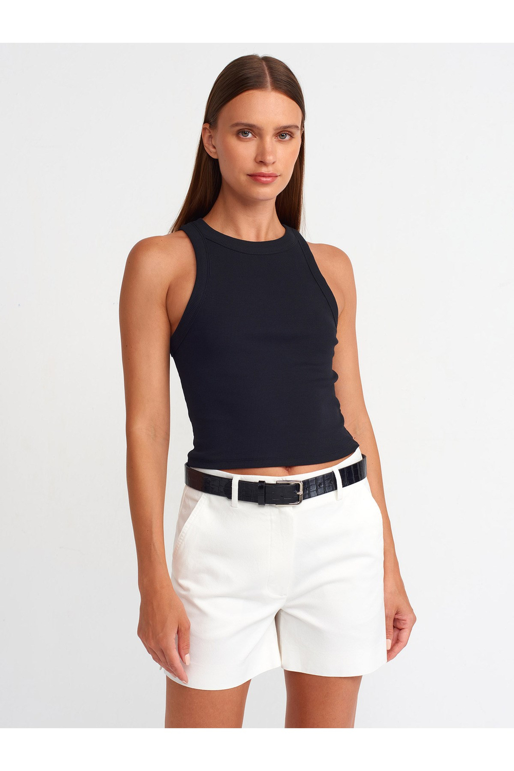 20810 Crop Top-Siyah