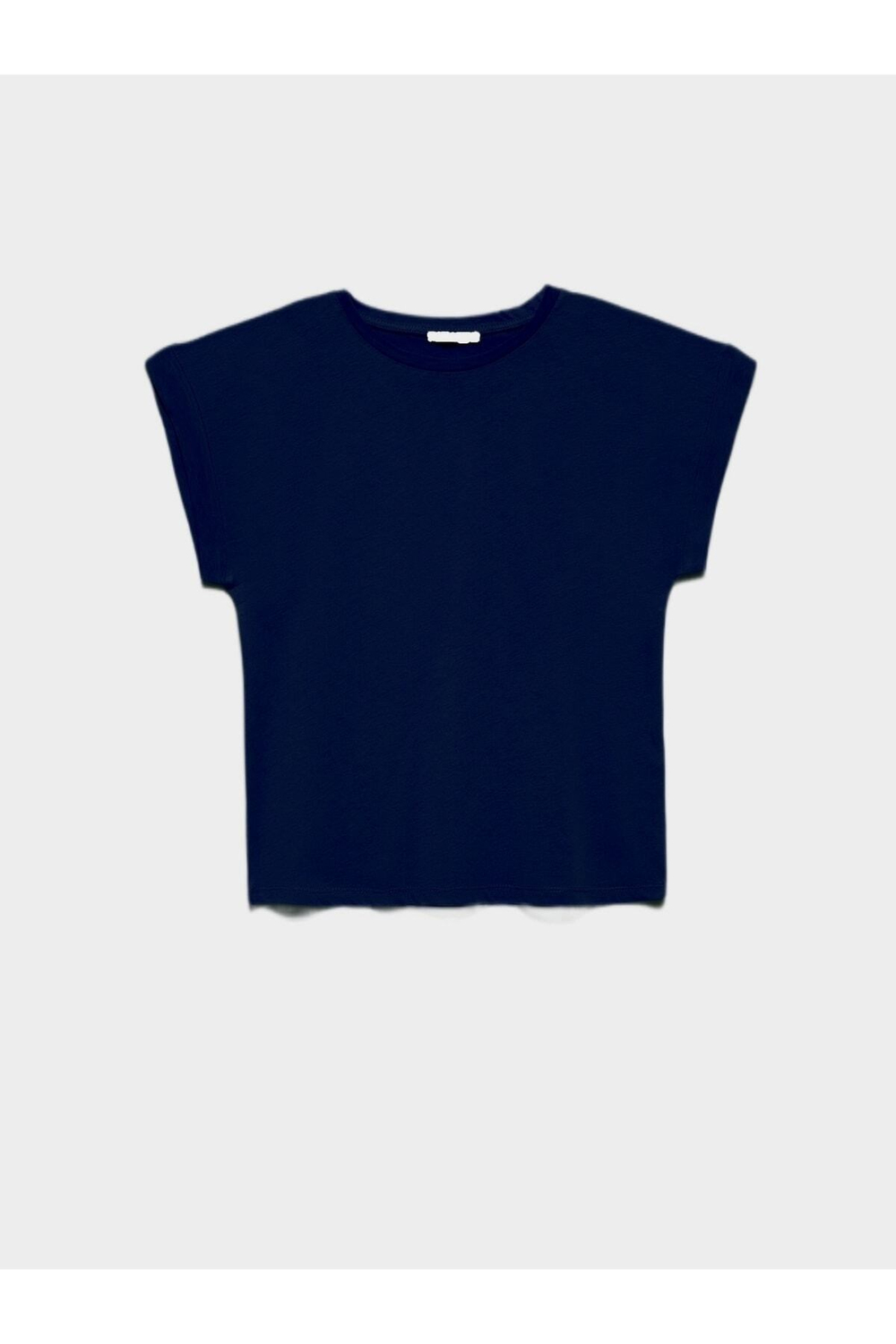 3504 Bisiklet Yaka Penye T-Shirt-Lacivert