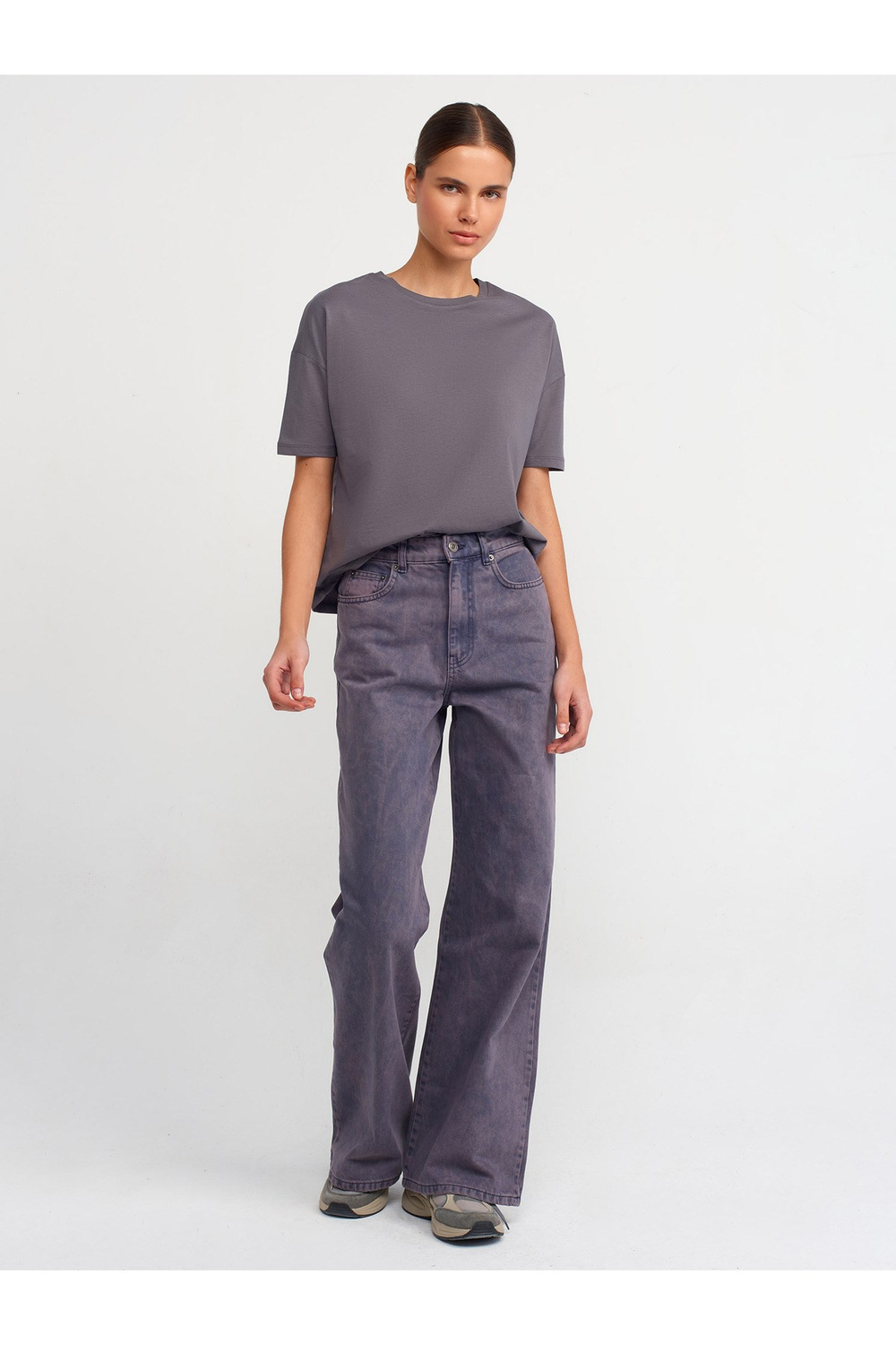 3683 Basic T-Shirt-Füme