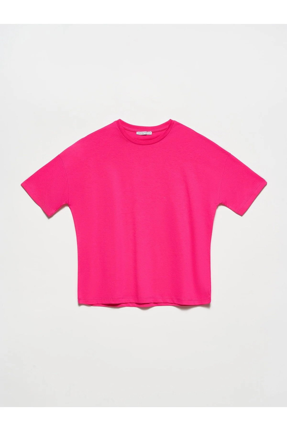 3683 Basic T-Shirt-Fuşya