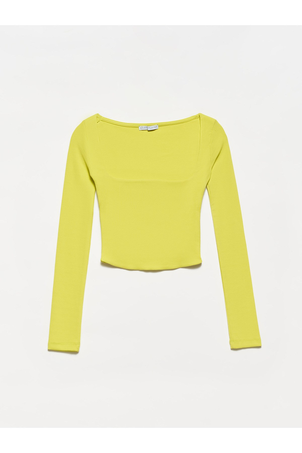 3700 Fitilli Uzun Kollu Top-lime