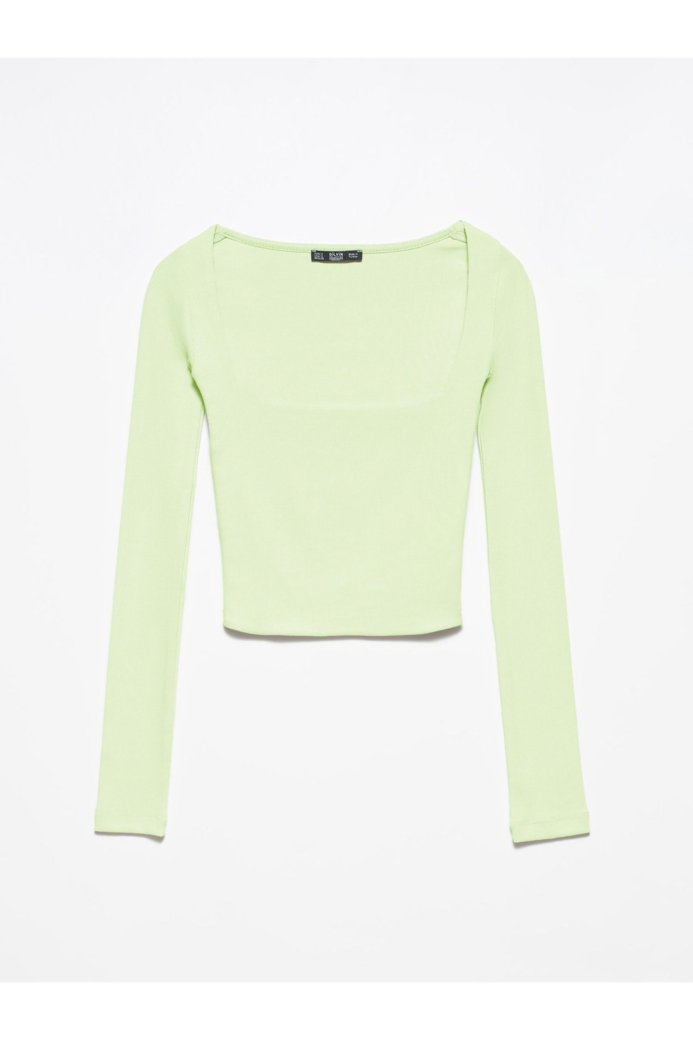 3700 Fitilli Uzun Kollu Top-mint