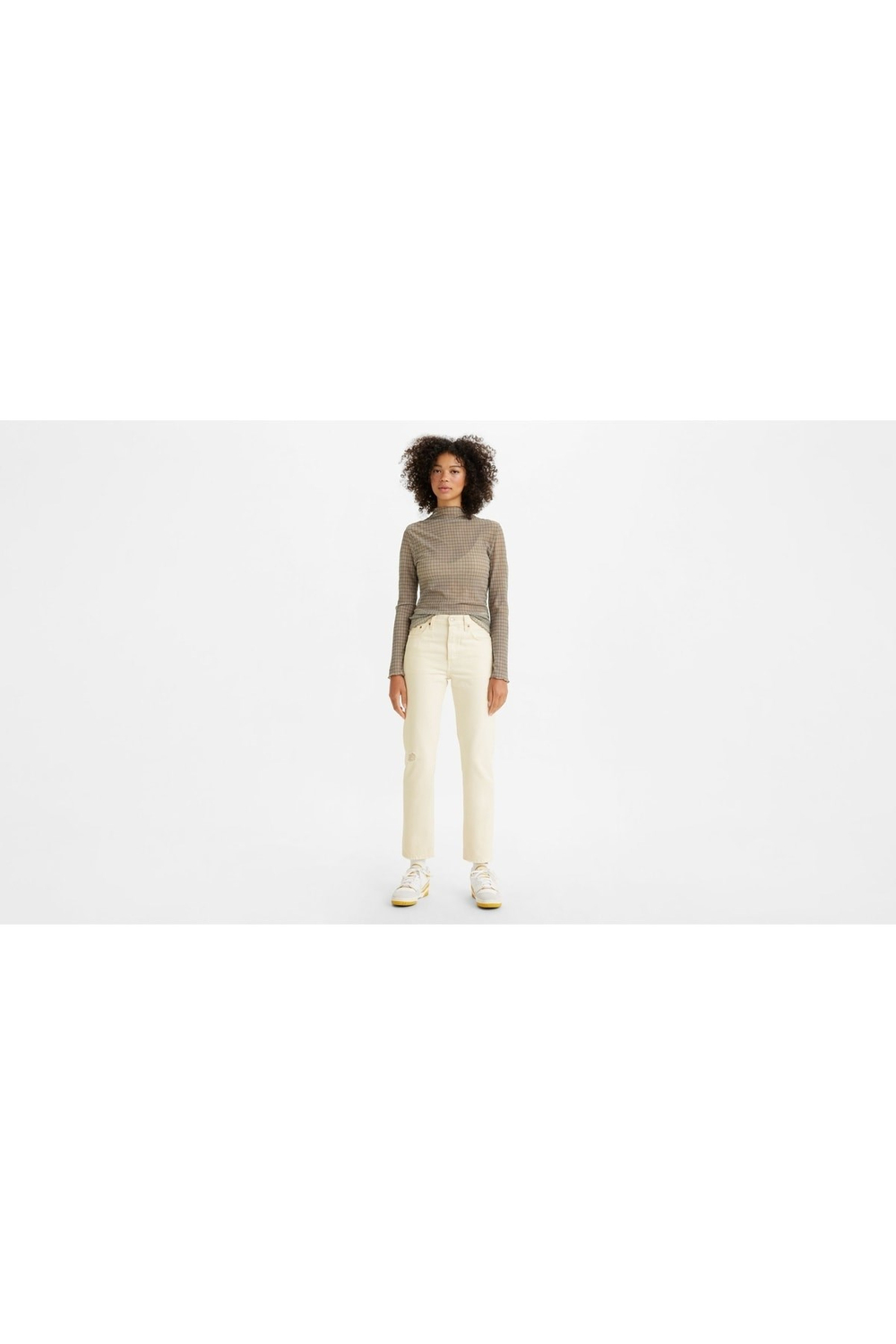 501® ® Crop Kadın Jean Pantolon - Ecru Booper