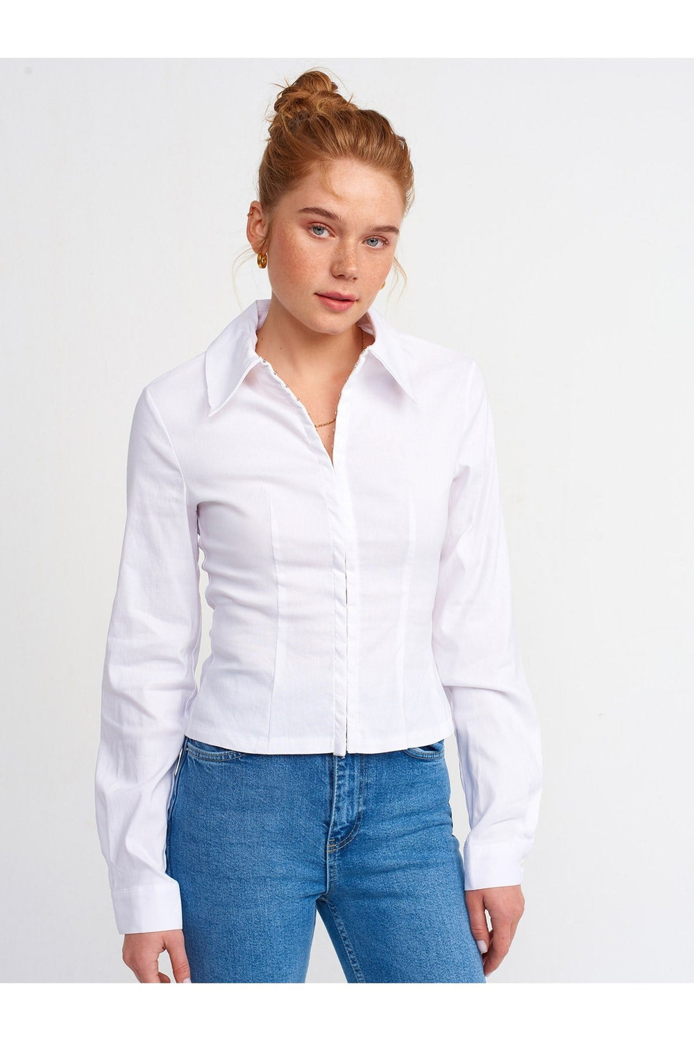50113 Fit Gömlek-beyaz
