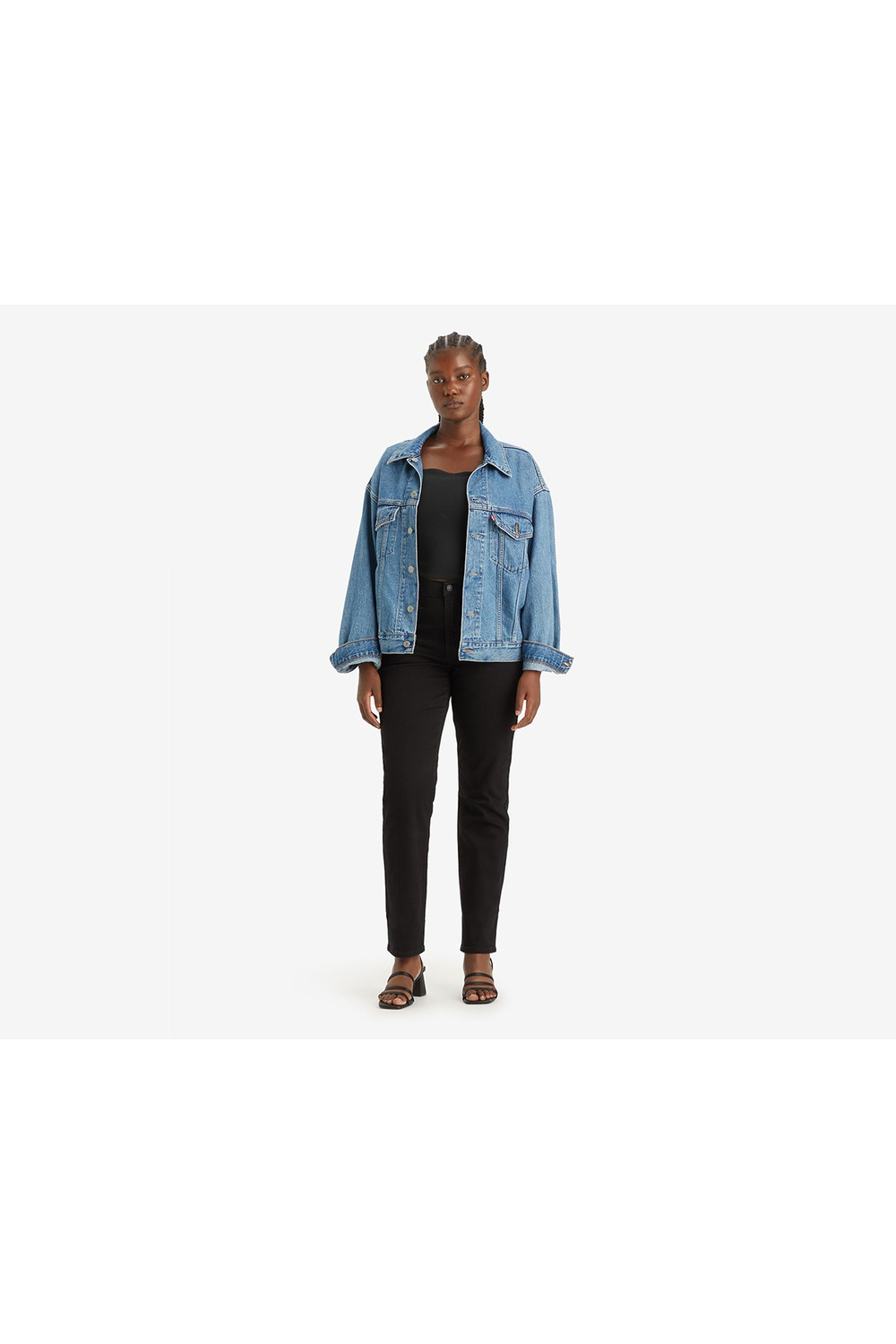 724™ High Rise Straight Kadın Jean Pantolon - Night Is Black