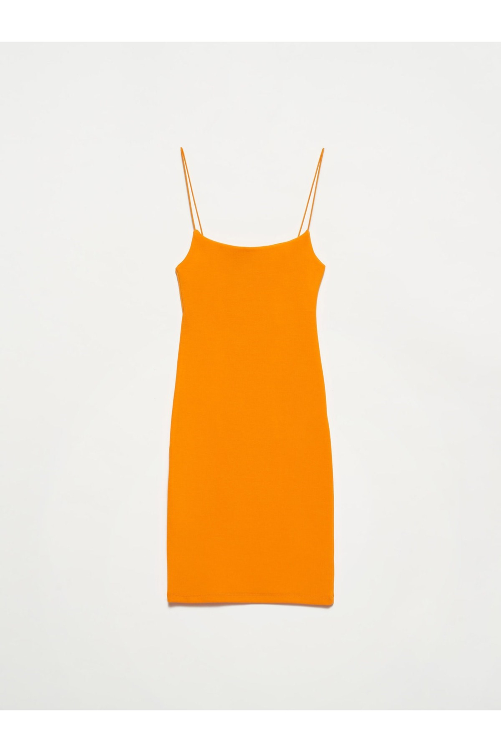 90364 Askılı Mini Elbise-turuncu
