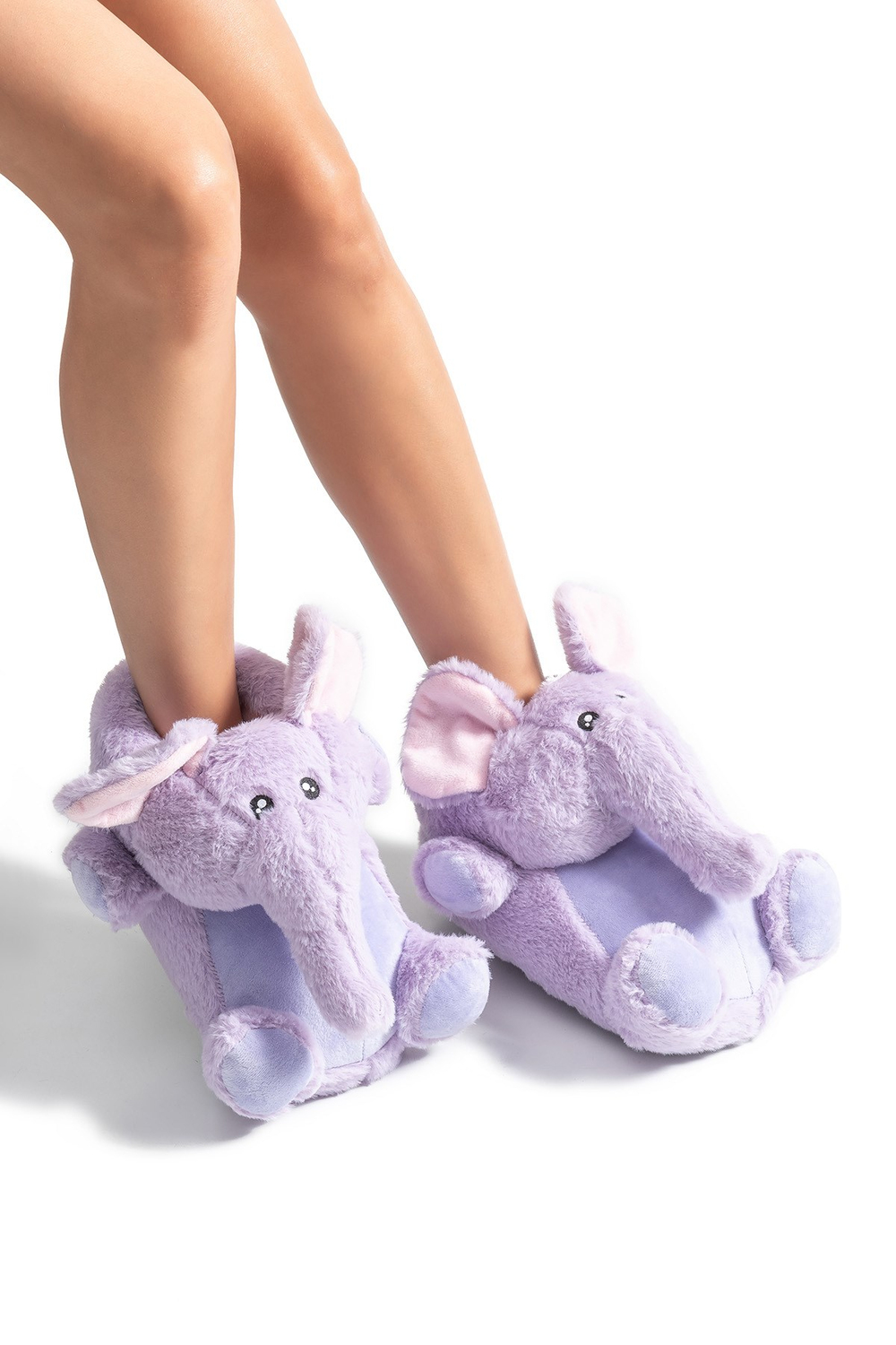 Elephant Kadın Hayvanlı Panduf Mor 36/41