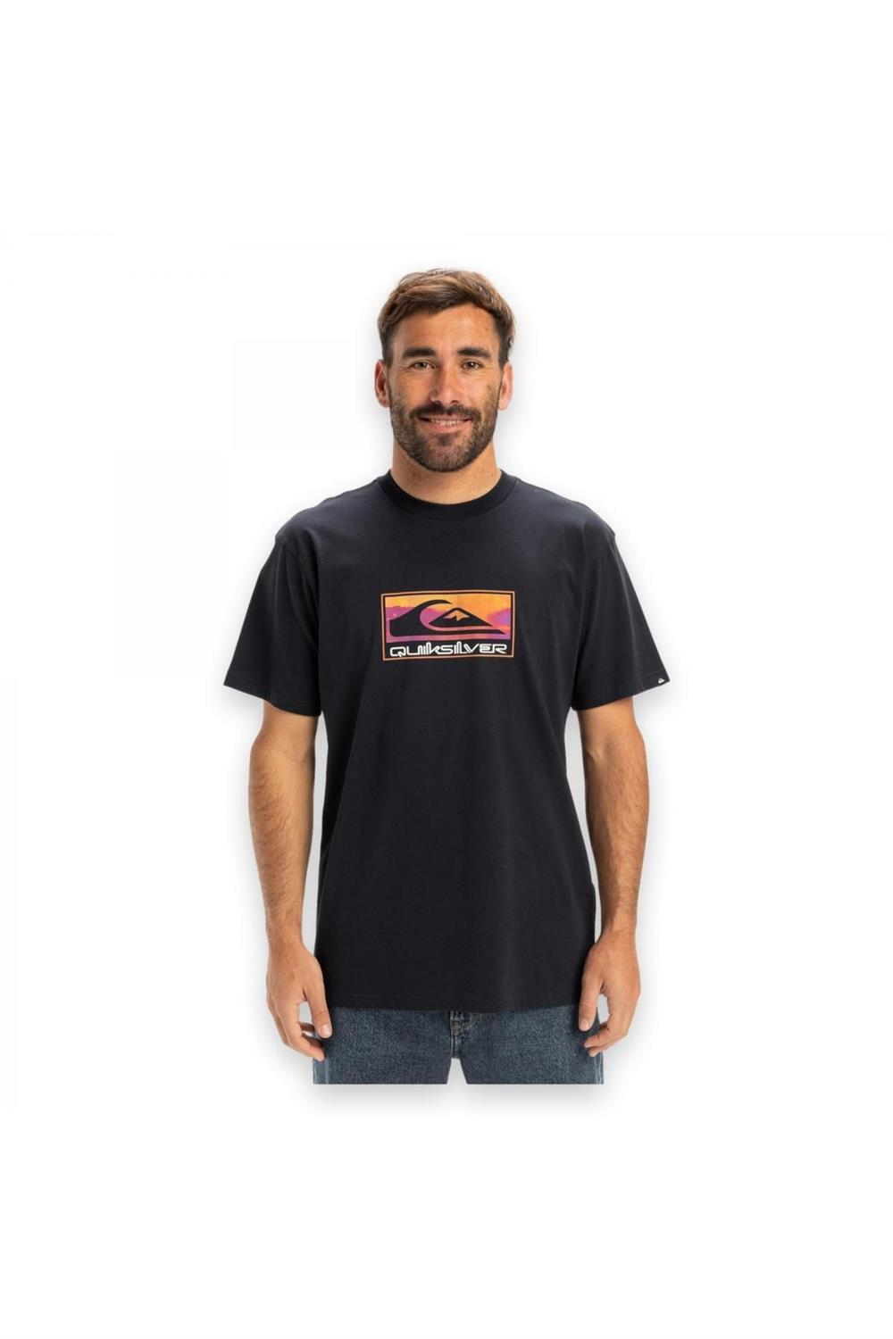 Eqyzt08045 Ev Gradient Box Ss Lacivert Erkek T-shirt
