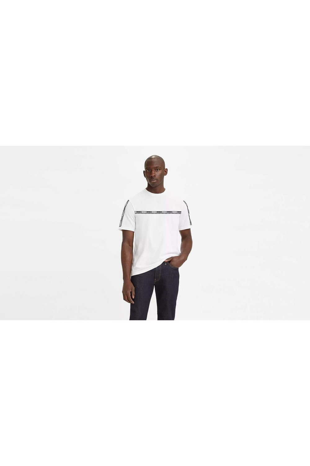 Erkek Beyaz T-shirt Relax Fit Orginal Style - A2082-0076