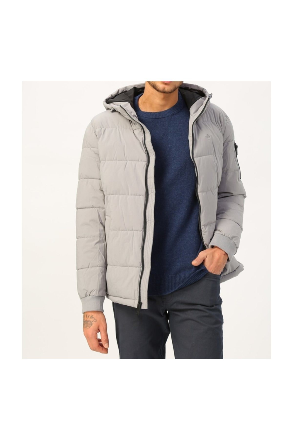 Erkek Kapüşonlu Mont 85549-0001