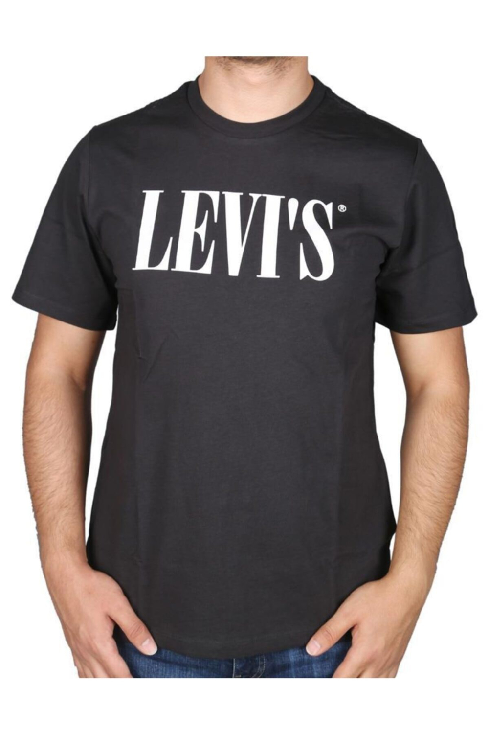 Erkek Rahat Kesim Logo Siyah Tshirt 69978-0137